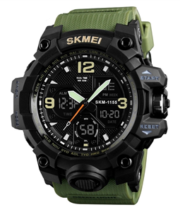 Relgio Masculino Skmei AnaDigi 1155 Verde e Preto