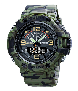 Relgio Masculino Skmei AnaDigi 1617 Verde Camuflado