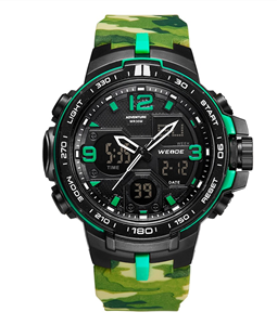 Relgio Masculino Weide AnaDigi WA3J8005 Verde Camuflado